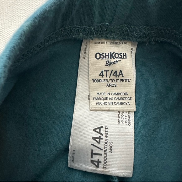 OshKosh B’gosh Toddler Girl Leggings Size 4T - Picture 4 of 10
